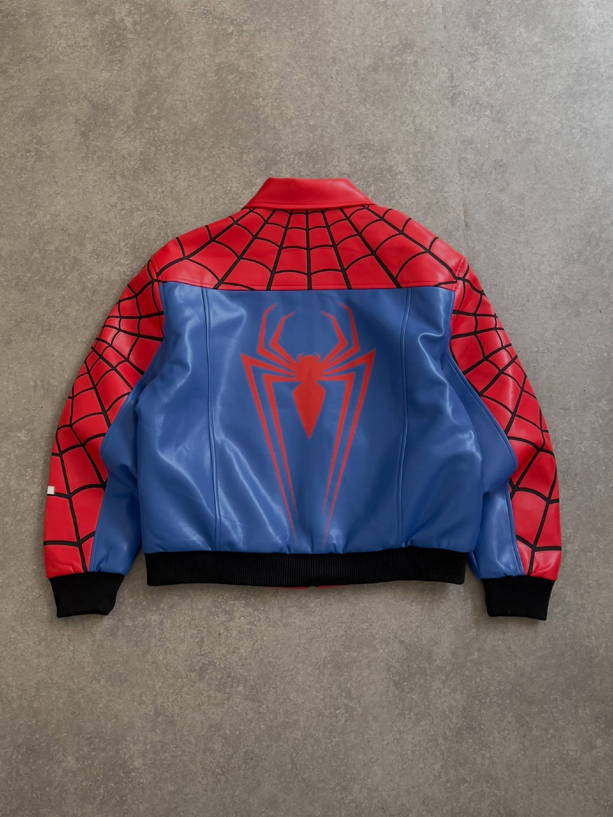 Supreme x Vanson Leathers Spider-Man Racing Jacket – Classic Red & Blue